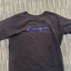 Champion Black Crew Neck Sweater